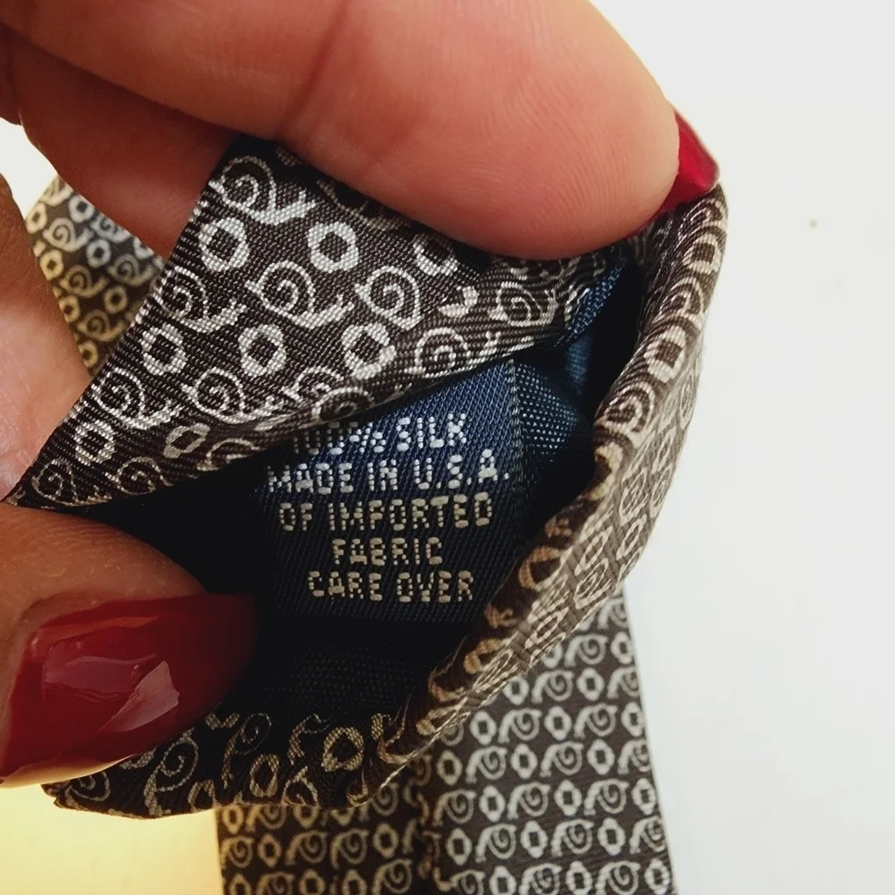 J. Crew Printed 100% Silk Neck Tie